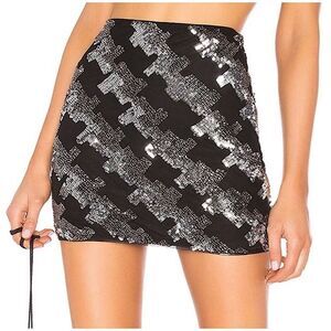 REVOLVE Skirt H:ours Samantha Sequins Mini Skirt XXS